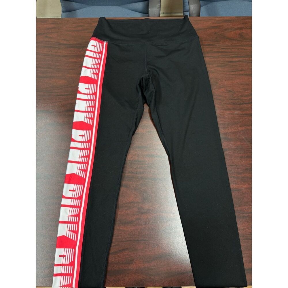 PINK Victoria’s Secret Ultimate Black Leggings with Side Logo Size Large